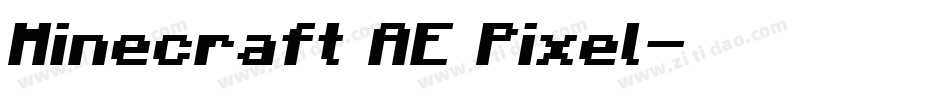 Minecraft AE Pixel字体转换